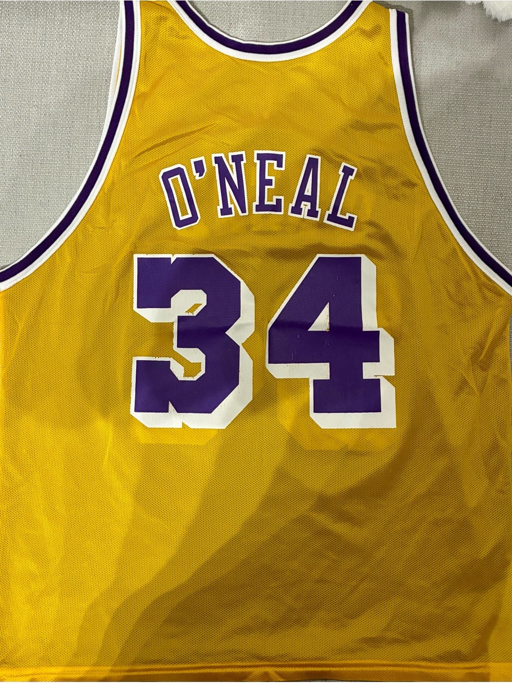 Vintage 90s champion reversible Los Angeles Lakers Shaquille O’Neal men’s 48 XL